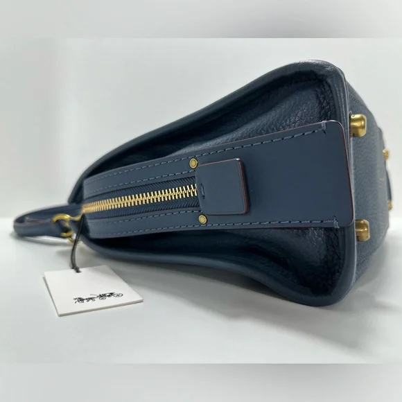 COACH 1941 Dark Denim Rogue 31 In Relaxed Smooth Pebbled Leather - Picture 9 of 13